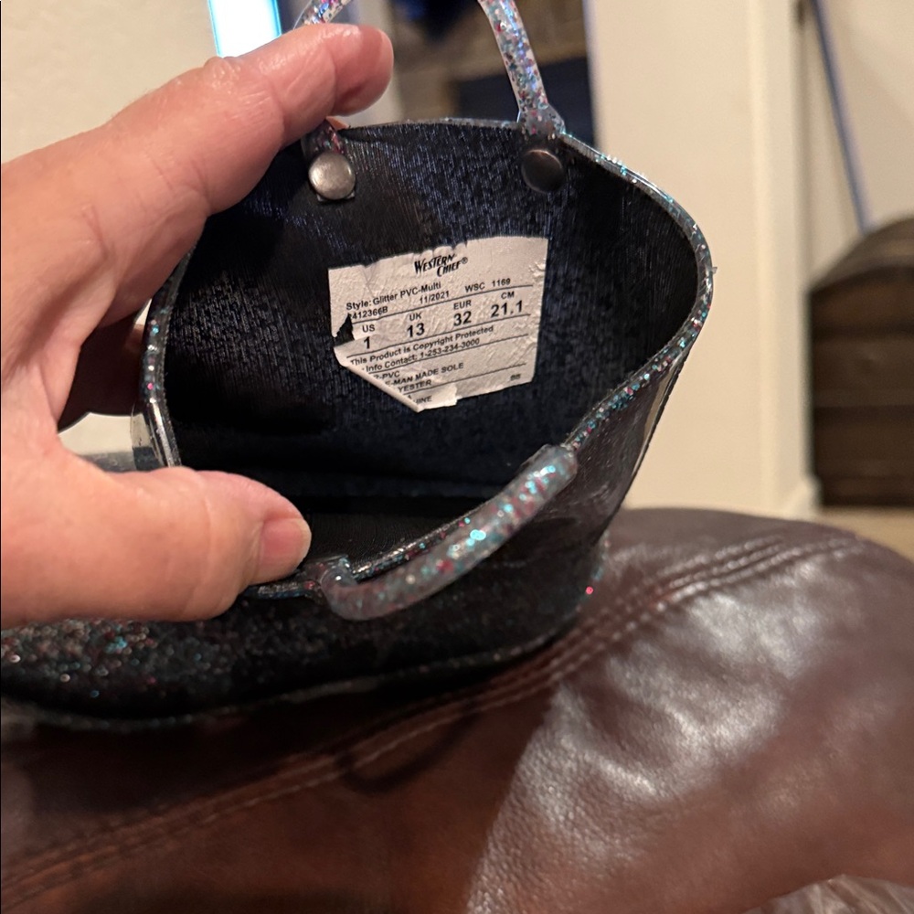 Western Chief Glittery Multicolor Rain Boots - Picture 4 of 4
